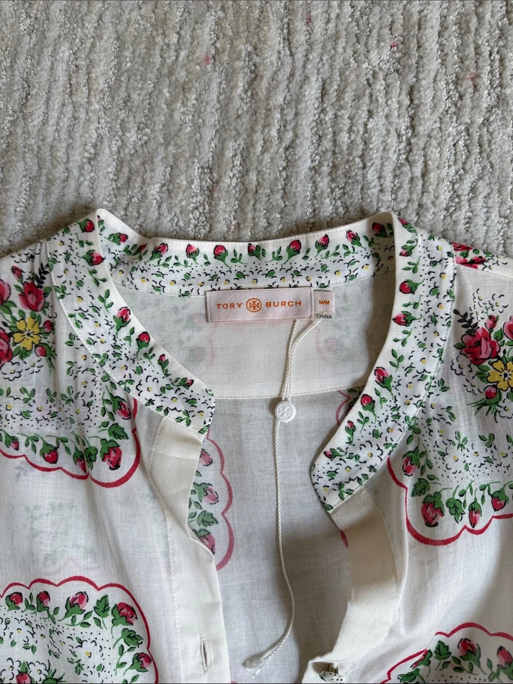 Tory Burch Paisley Cotton Voile Maxi Dress